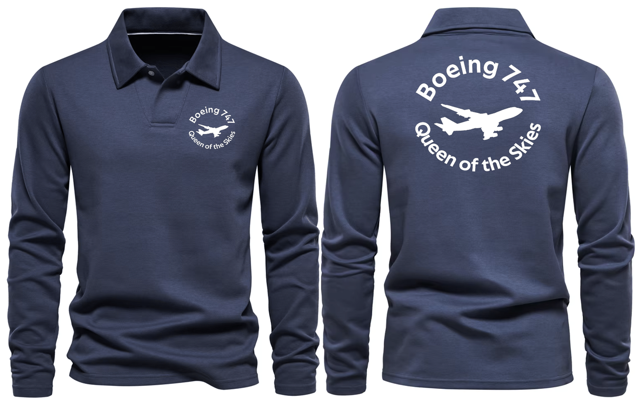 BOEING 747  LONG SLEEVE  POLO