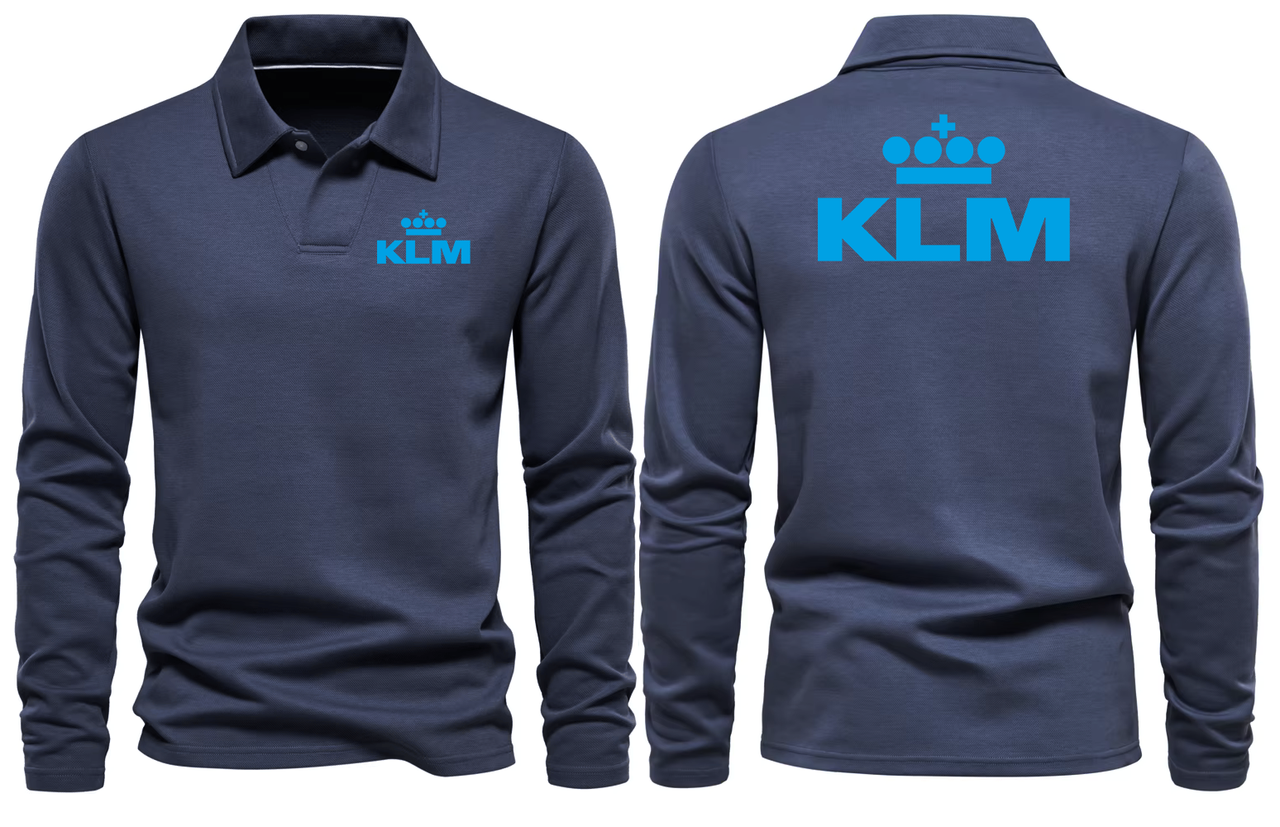 KLM AIRLONG SLEEVE  POLO
