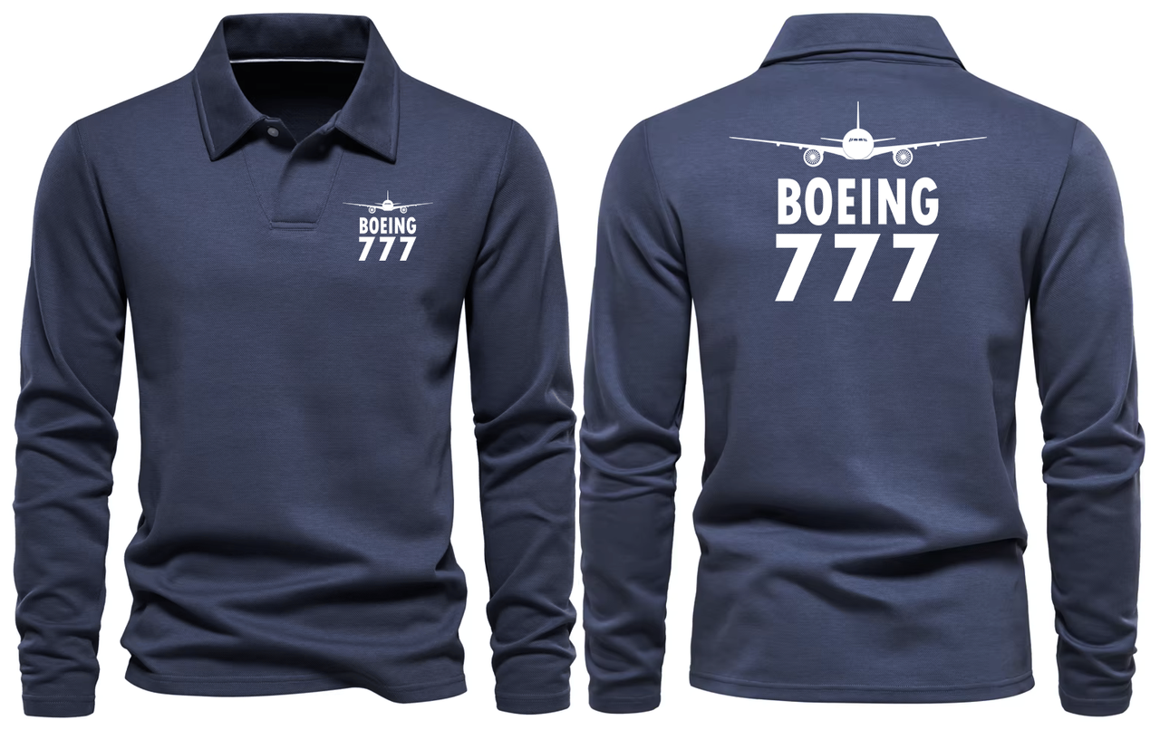BOEING 777  LONG SLEEVE  POLO