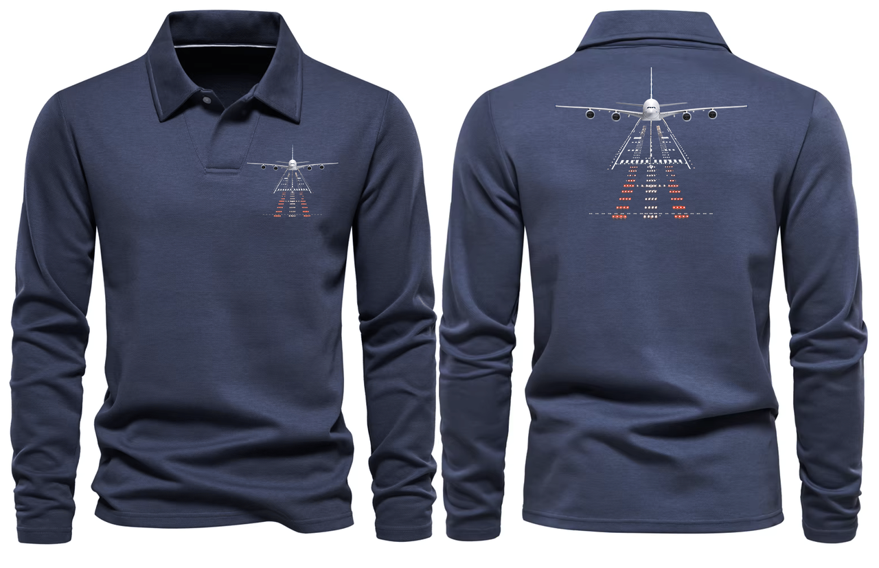 AIRBUS A380 LONG SLEEVE  POLO