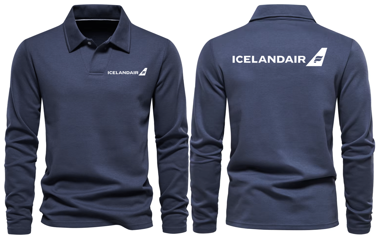ICELAND AIR  LONG SLEEVE  POLO