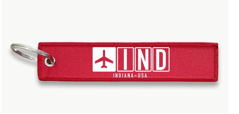 IND AIRPORT KEY CHAIN