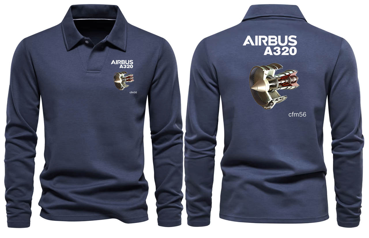 AIRBUS A320 CFM56 LONG SLEEVE  POLO