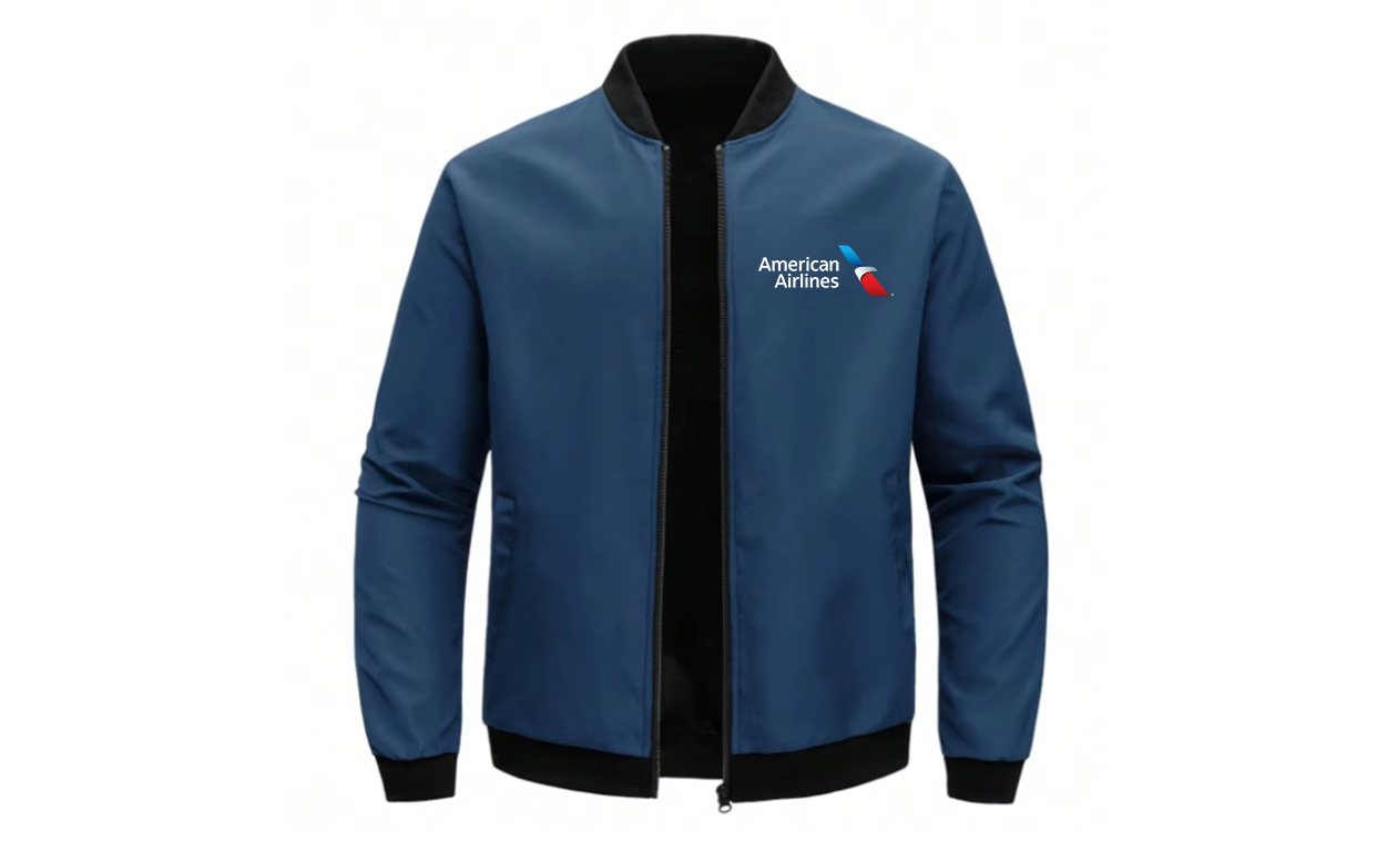 AMERICAN AIRLINES  LOOSE SOLID COLOR JACKET