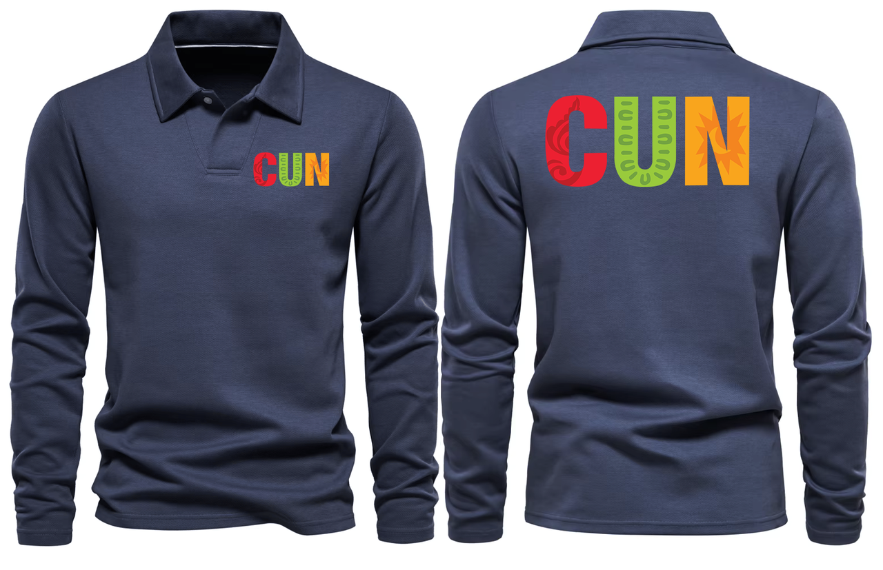 CUN AIRPORT LONG SLEEVE  POLO