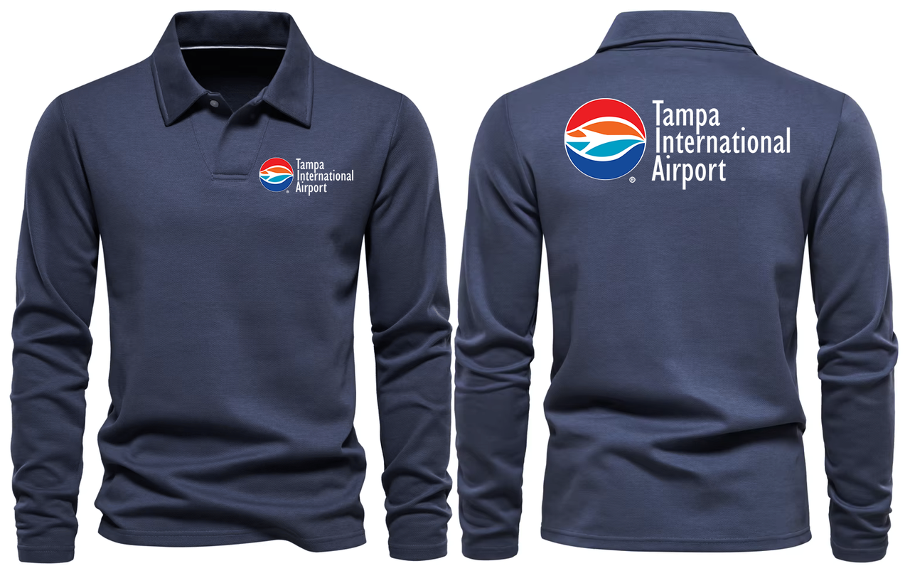 TAMPA INTERNATIONAL AIRPORT LONG SLEEVE  POLO