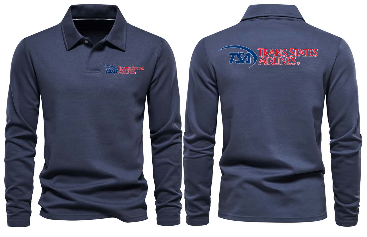 TRANS SATATES AIRLINES LONG SLEEVE  POLO