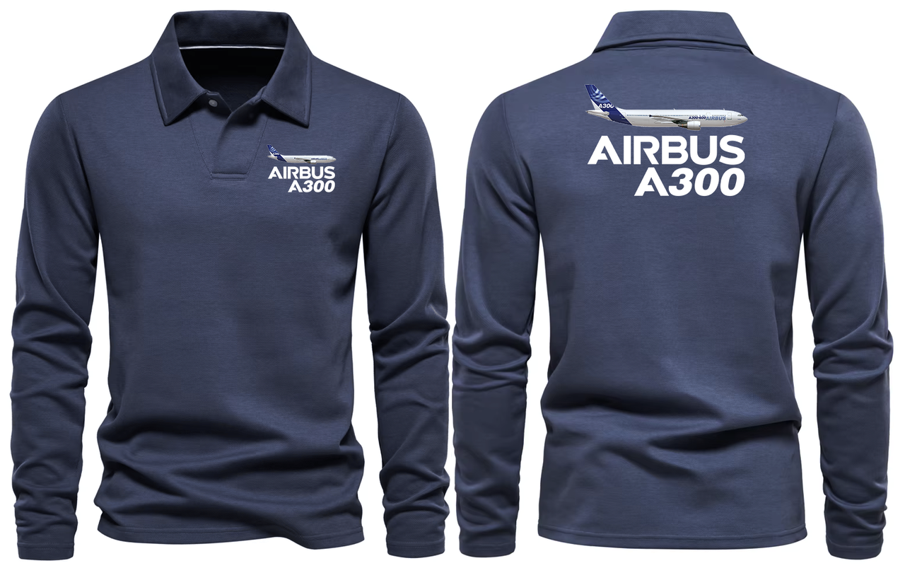 AIRBUS A300 LONG SLEEVE  POLO