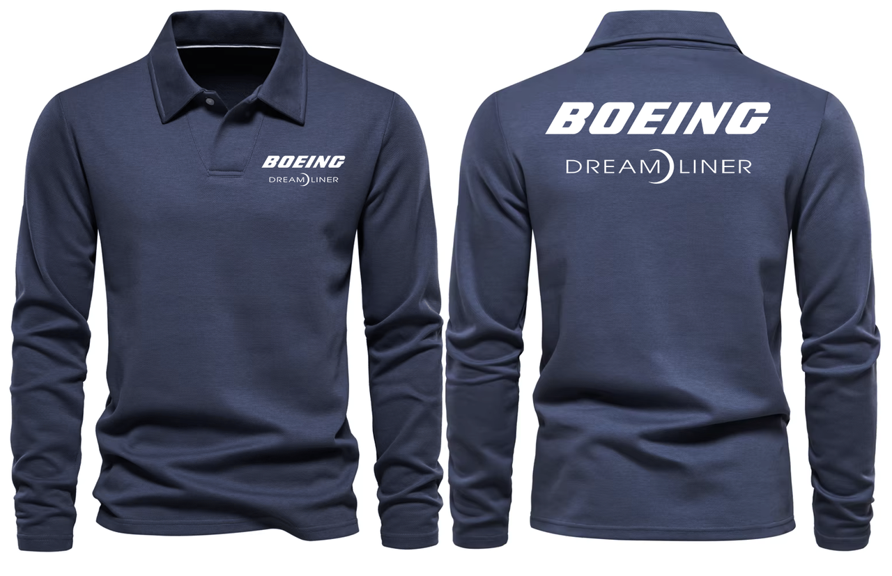 BOEING DREAM LINER  LONG SLEEVE  POLO