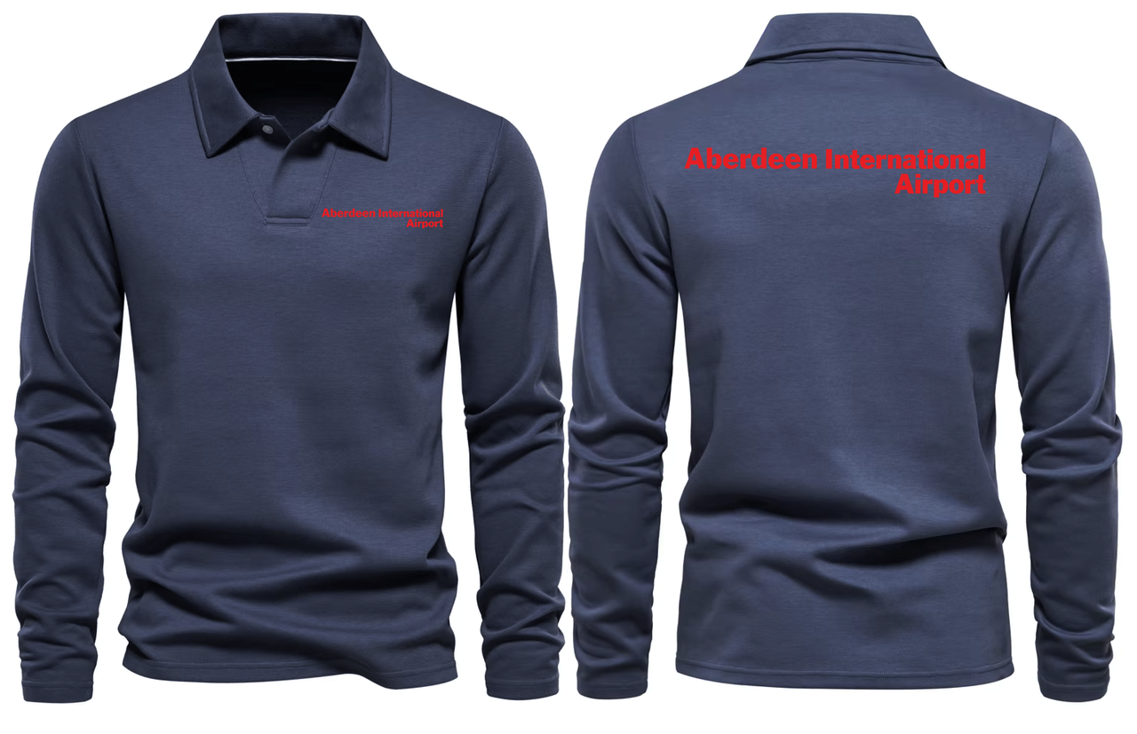 AER ABERDEEN AIRPORT LONG SLEEVE  POLO