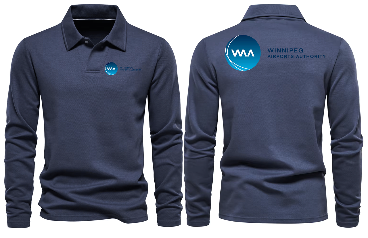 WINNPEG AIRPORT LONG SLEEVE  POLO