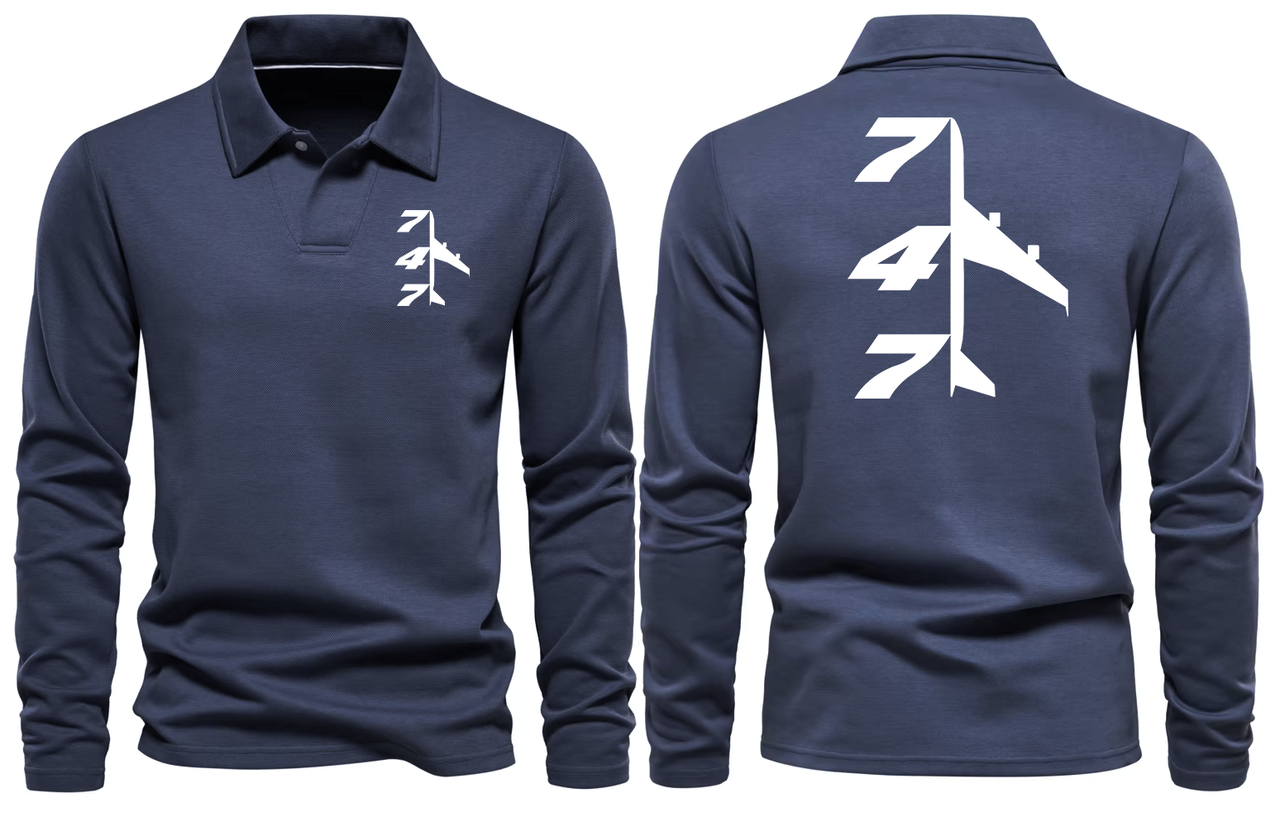 BOEING 747  LONG SLEEVE  POLO