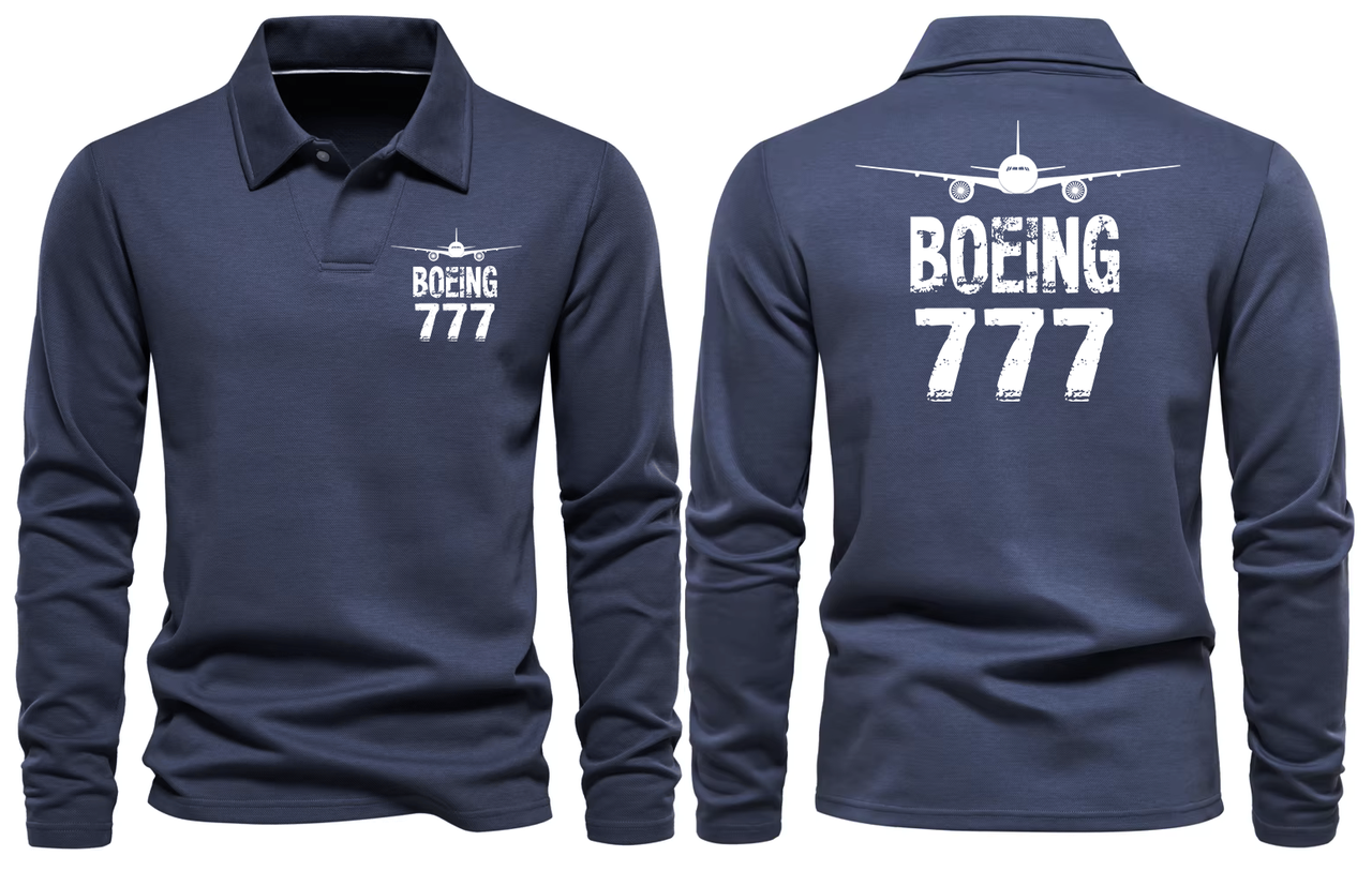 BOEING 777  LONG SLEEVE  POLO