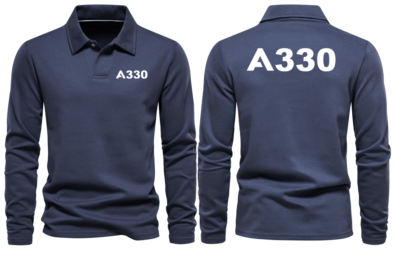 AIRBUS A330 LONG SLEEVE  POLO