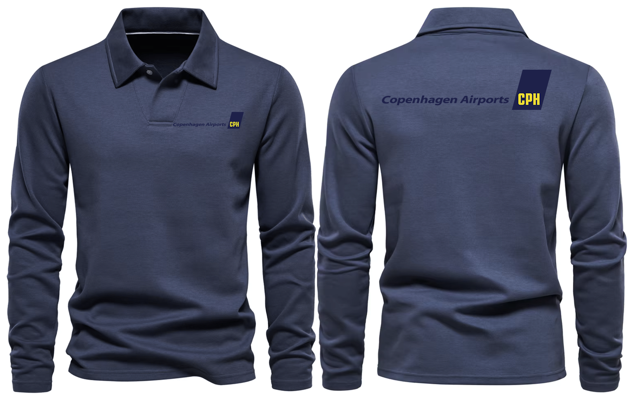 COPENHAGEN AIRPORT LONG SLEEVE  POLO
