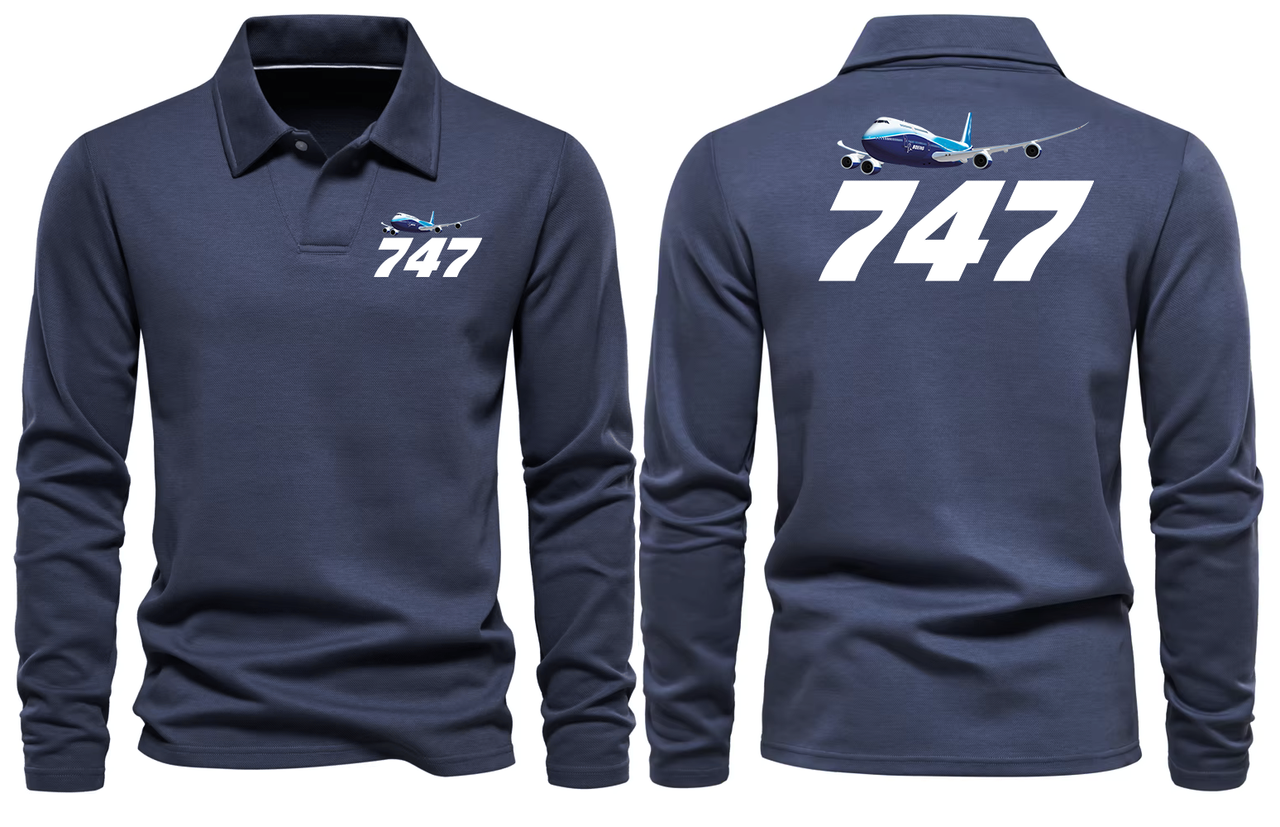 BOEING 747  LONG SLEEVE  POLO