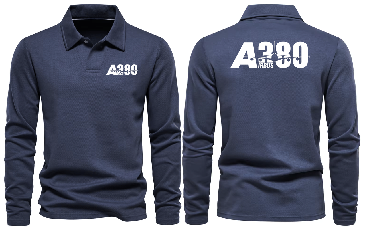 AIRBUS A380 LONG SLEEVE  POLO
