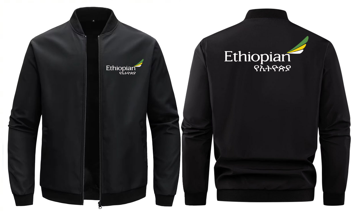 ETHIOPAN AIRLINES LOOSE SOLID COLOR JACKET