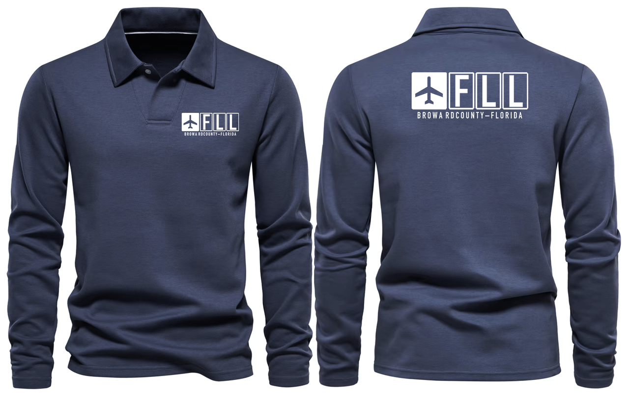 FLL AIRPORT LONG SLEEVE POLO