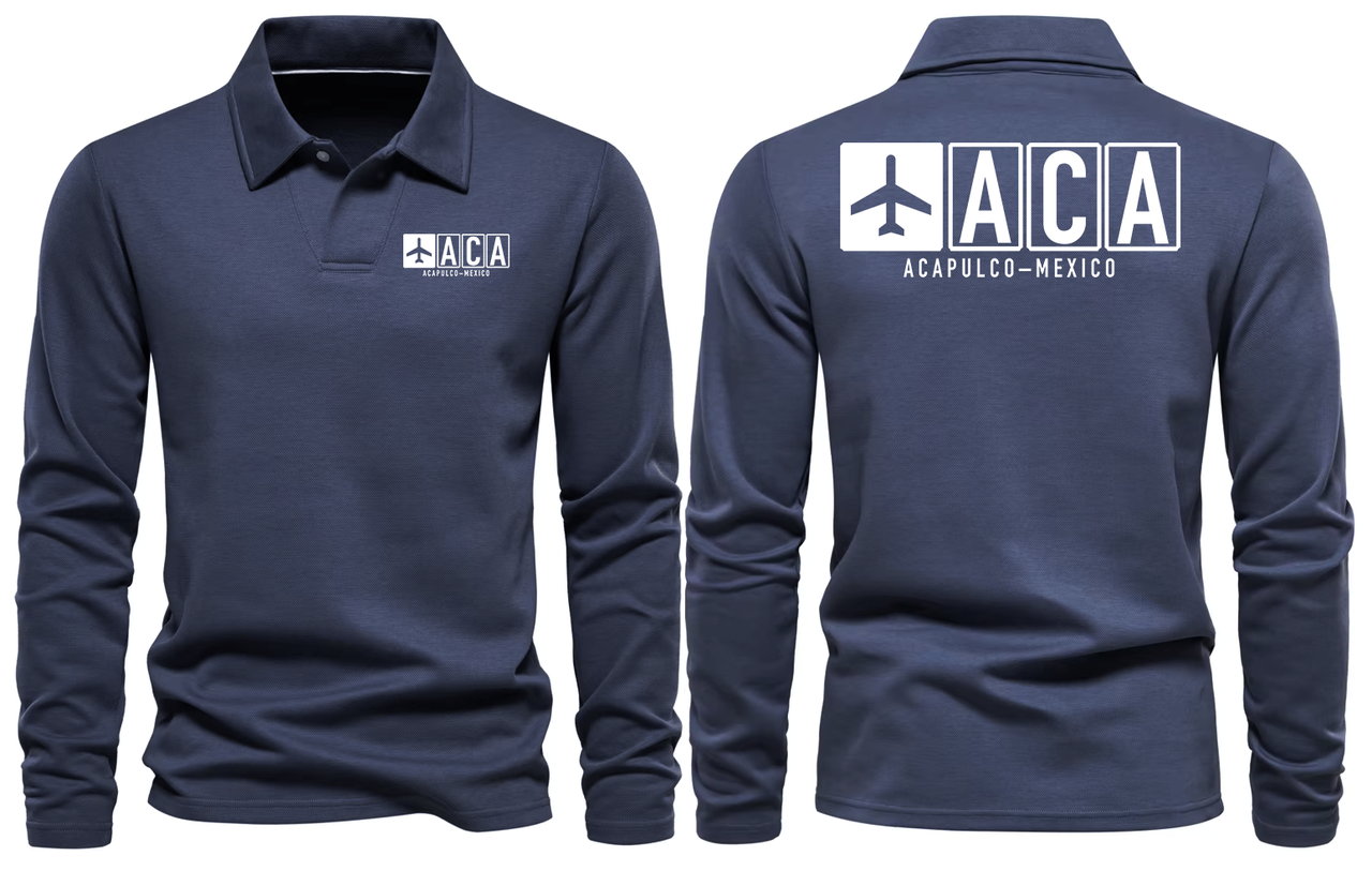 ACA AIRPORT LONG SLEEVE POLO