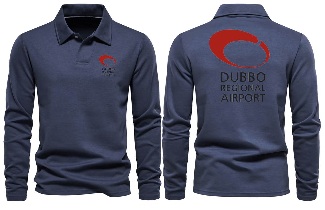 DUBBO REGIONAL AIRPORT LONG SLEEVE  POLO