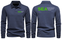 Thumbnail for SEA AIRPORT LONG SLEEVE  POLO