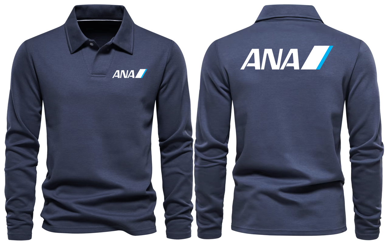 ANA AIRLINES LONG SLEEVE  POLO