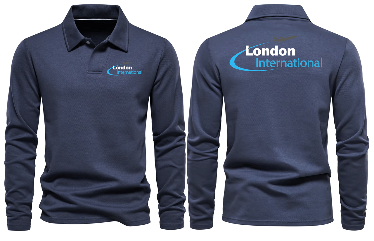 LONDON AIRPORT LONG SLEEVE  POLO