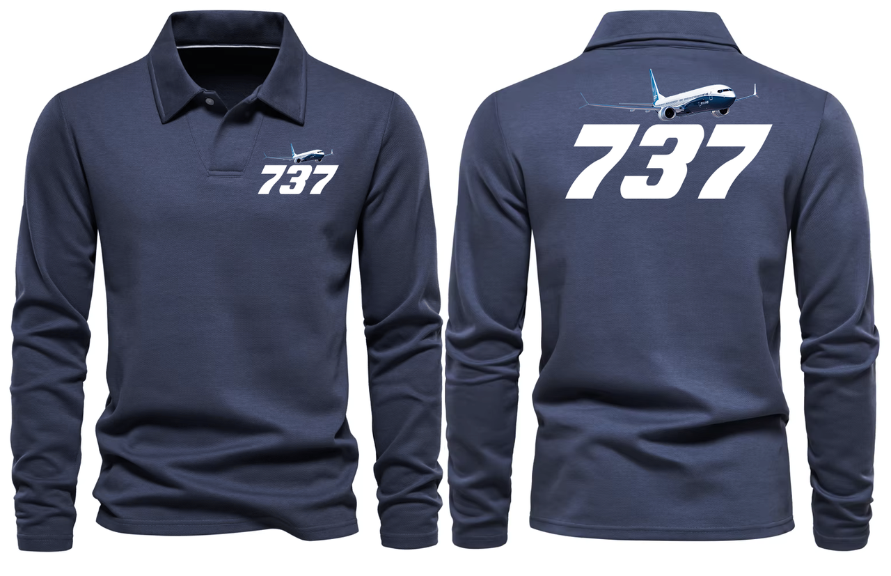 BOEING 737 LONG SLEEVE  POLO