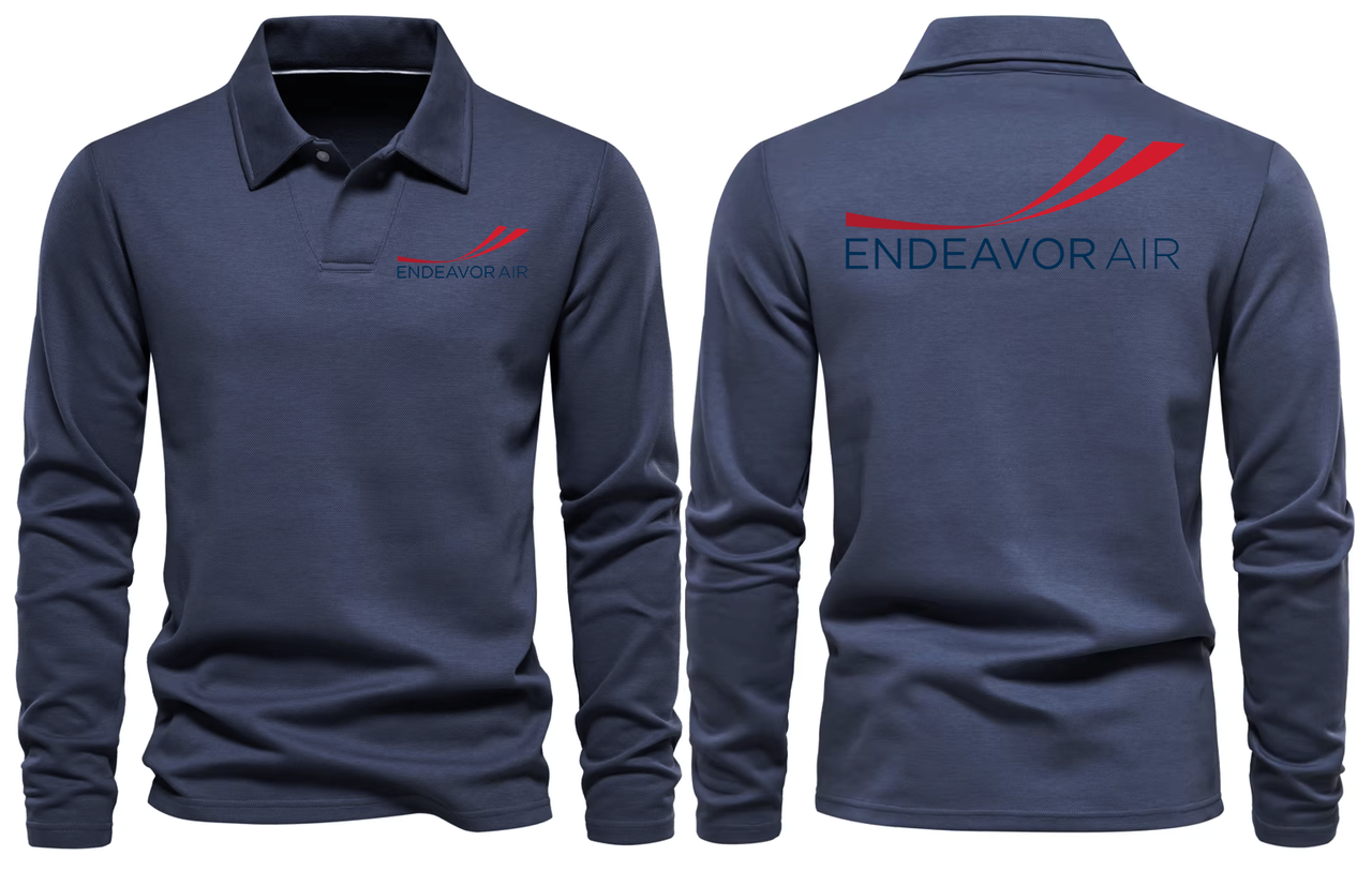 ENDEAVOR AIRLINES LONG SLEEVE  POLO