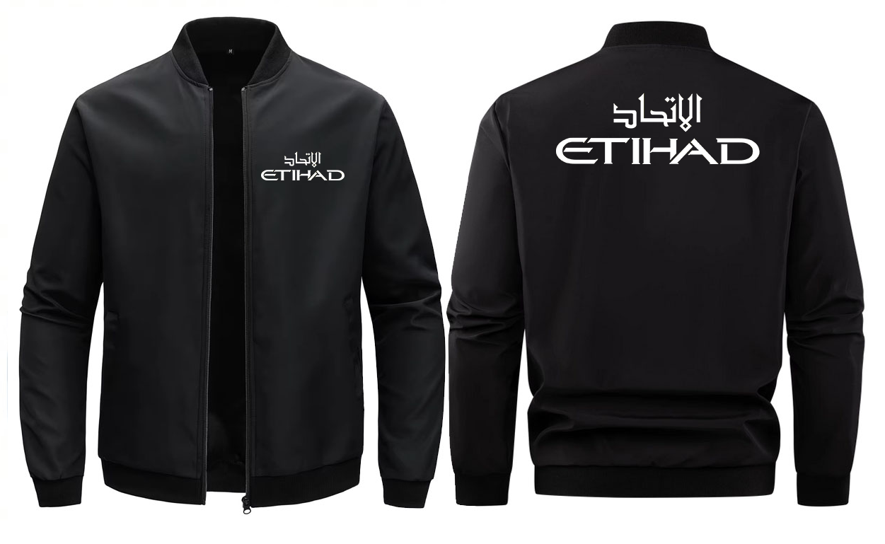 ETIHAD LOOSE SOLID COLOR JACKET