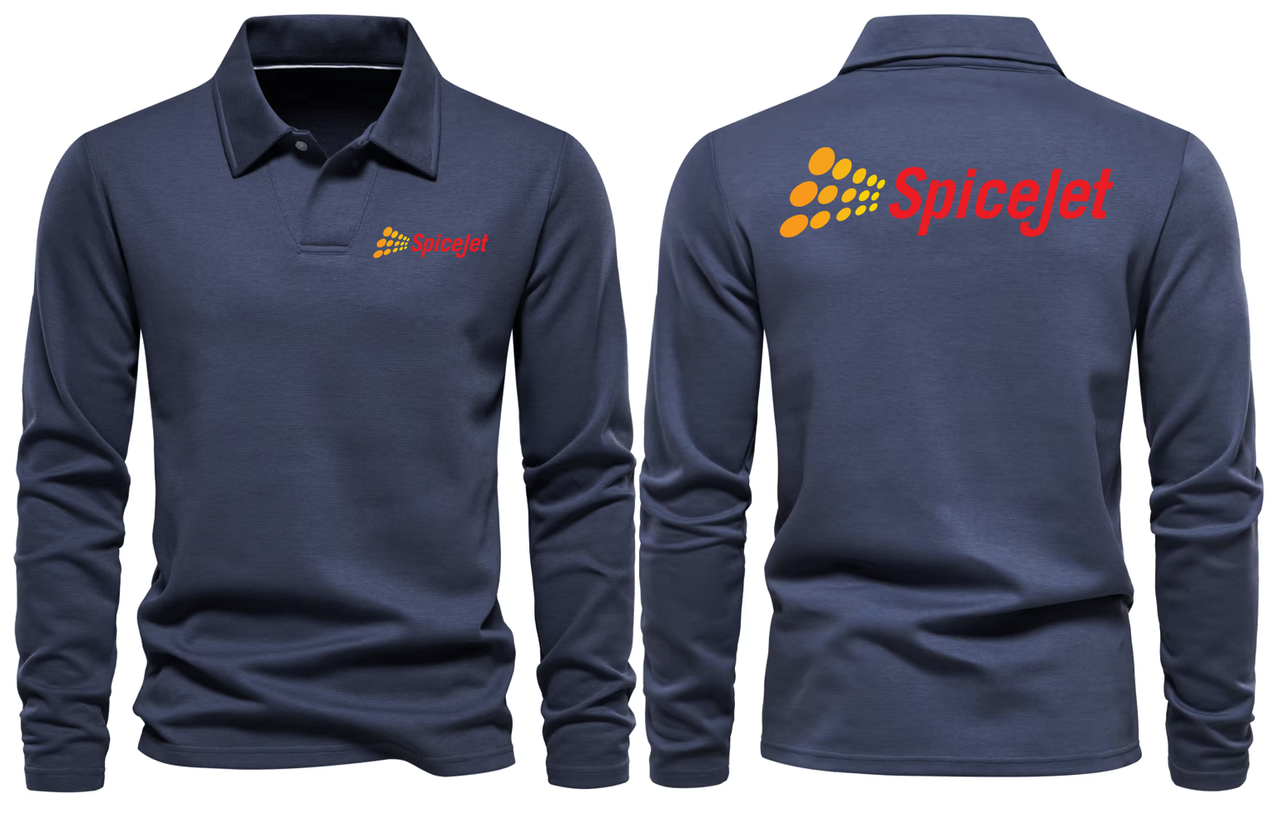SPICEJET AIRLINES LONG SLEEVE  POLO