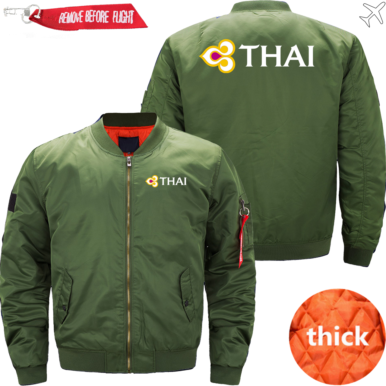 THAI AIRLINES MA1 JACKET THE AV8R