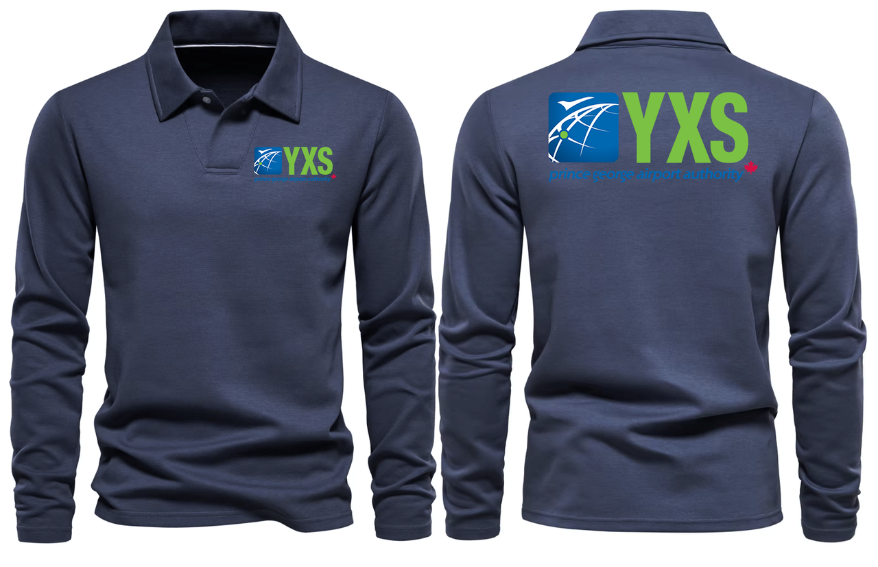 YXS AIRPORT LONG SLEEVE  POLO