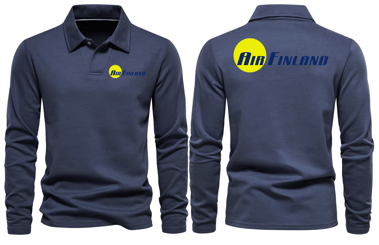 AIR FINLAND LONG SLEEVE  POLO
