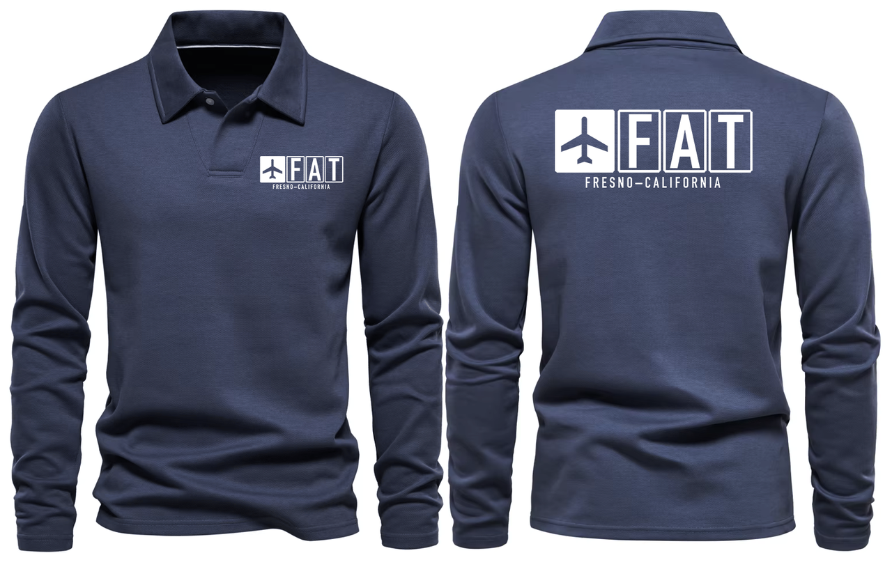 FAT AIRPORT LONG SLEEVE POLO