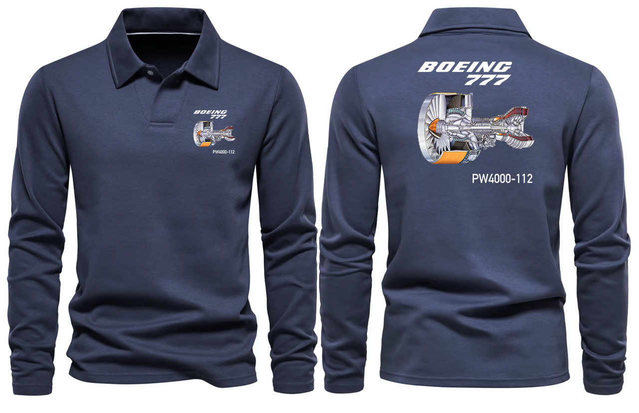 BOEING 777  LONG SLEEVE  POLO