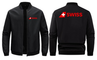 Thumbnail for SWISS AIRLINES LOOSE SOLID COLOR JACKET