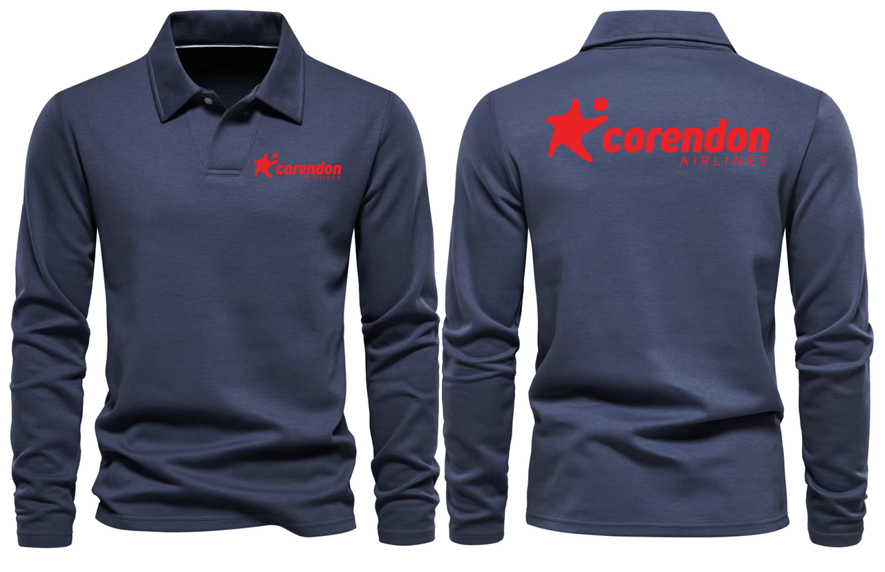 CORENDON AIRLINES LONG SLEEVE  POLO