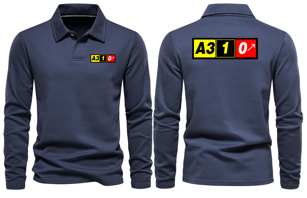 AIRBUS A310 LONG SLEEVE  POLO