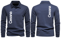 Thumbnail for CESSNA LOGO LONG SLEEVE  POLO