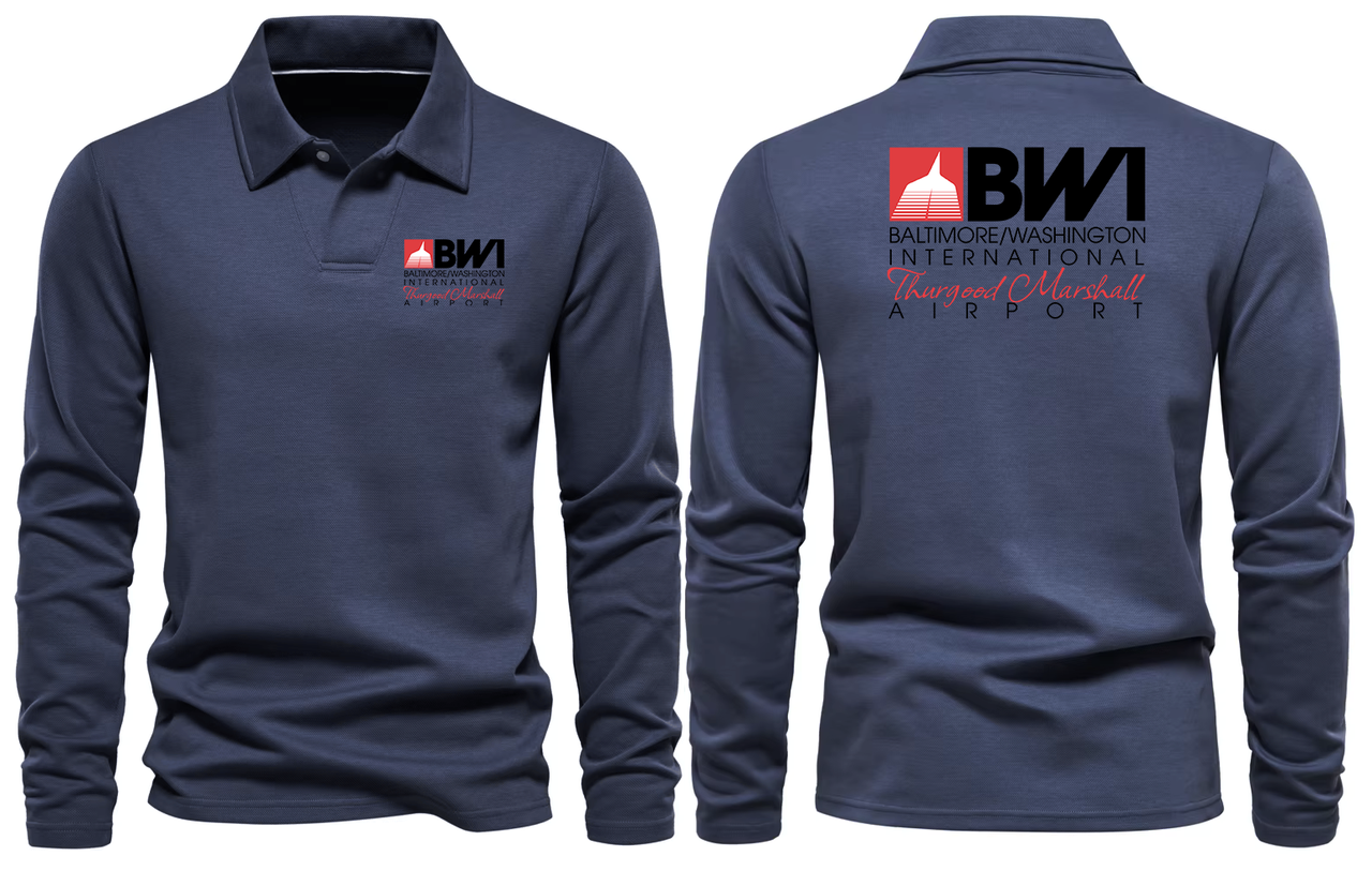 BWI AIRPORT LONG SLEEVE  POLO
