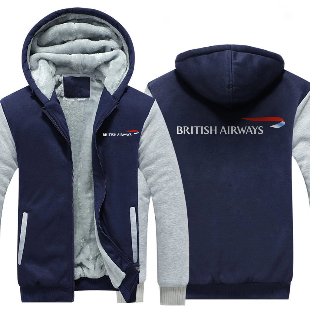 BRITISH AIRLINES  JACKETS FLEECE SWEATSHIRT