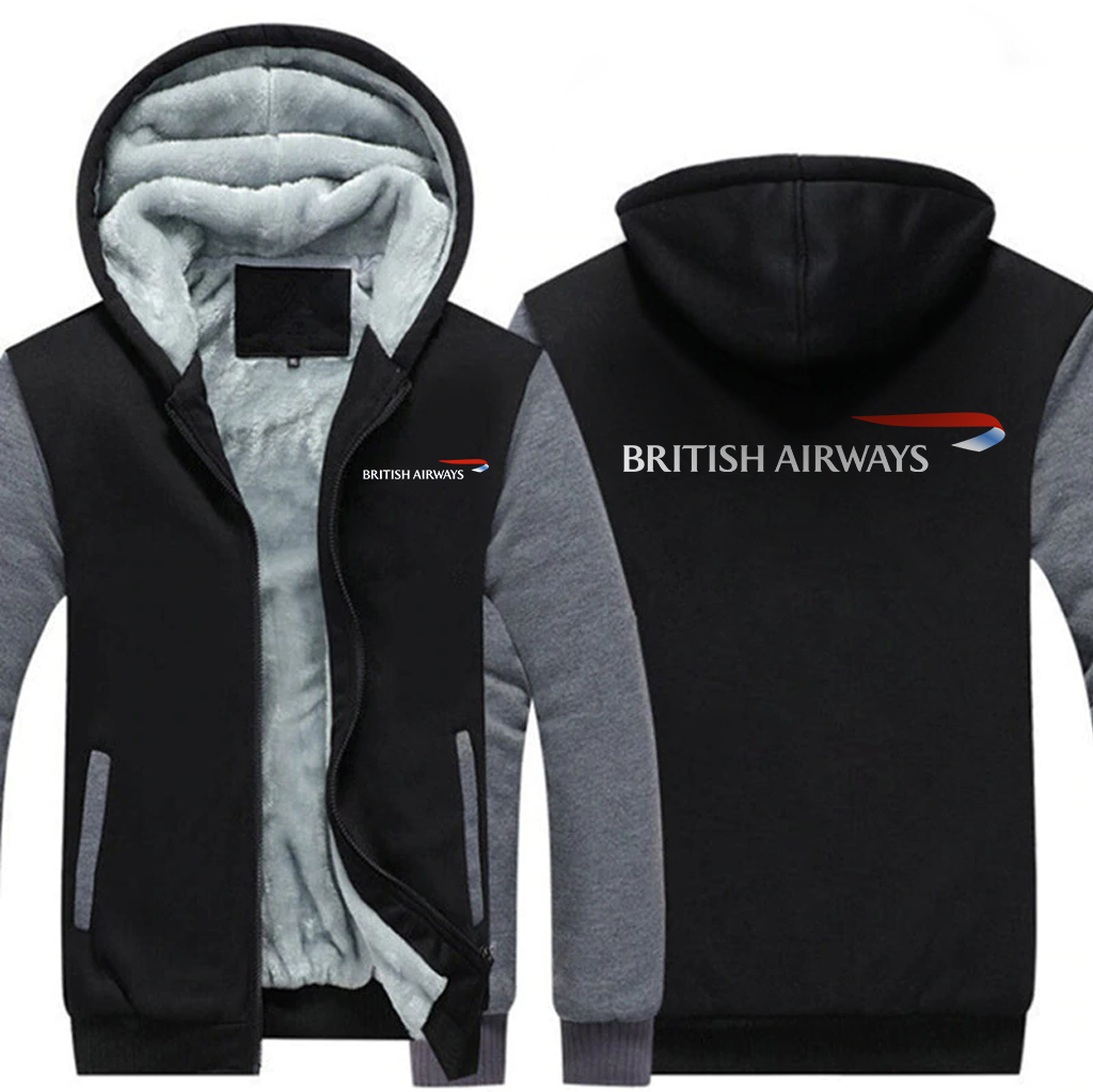 BRITISH AIRLINES  JACKETS FLEECE SWEATSHIRT