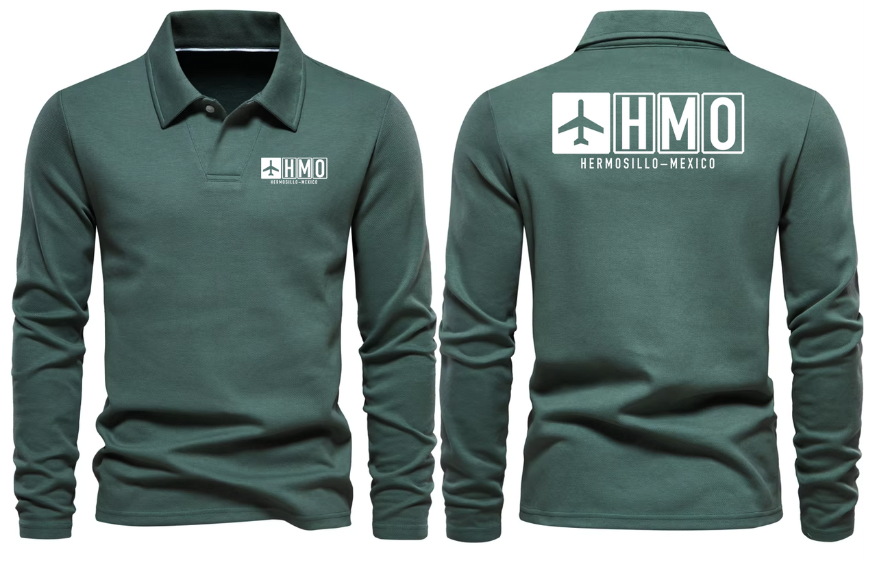 HMO AIRPORT LONG SLEEVE POLO