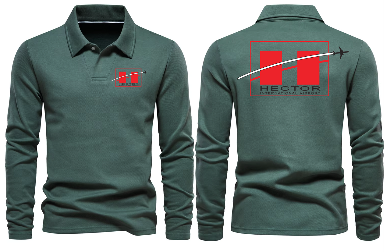 H AIRPORT LONG SLEEVE  POLO