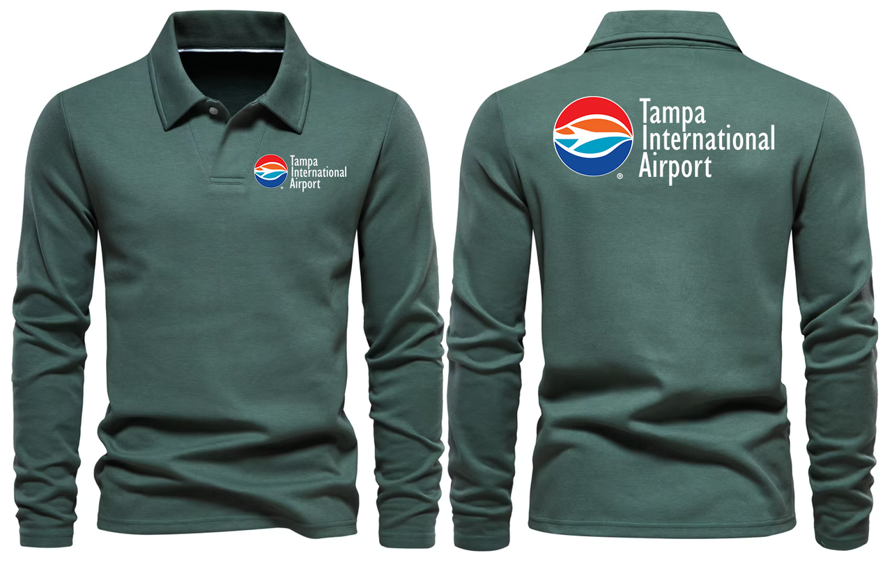 TAMPA INTERNATIONAL AIRPORT LONG SLEEVE  POLO