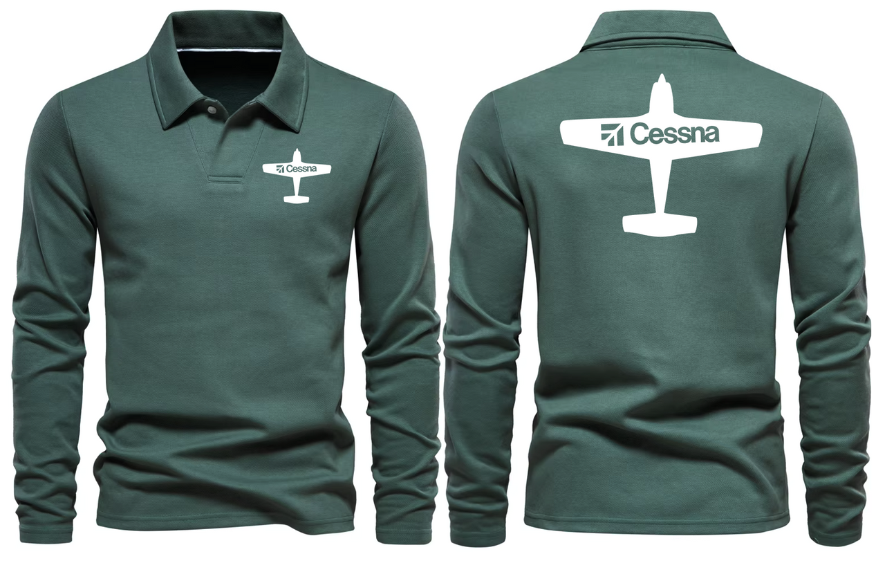 CESSNA LONG SLEEVE  POLO