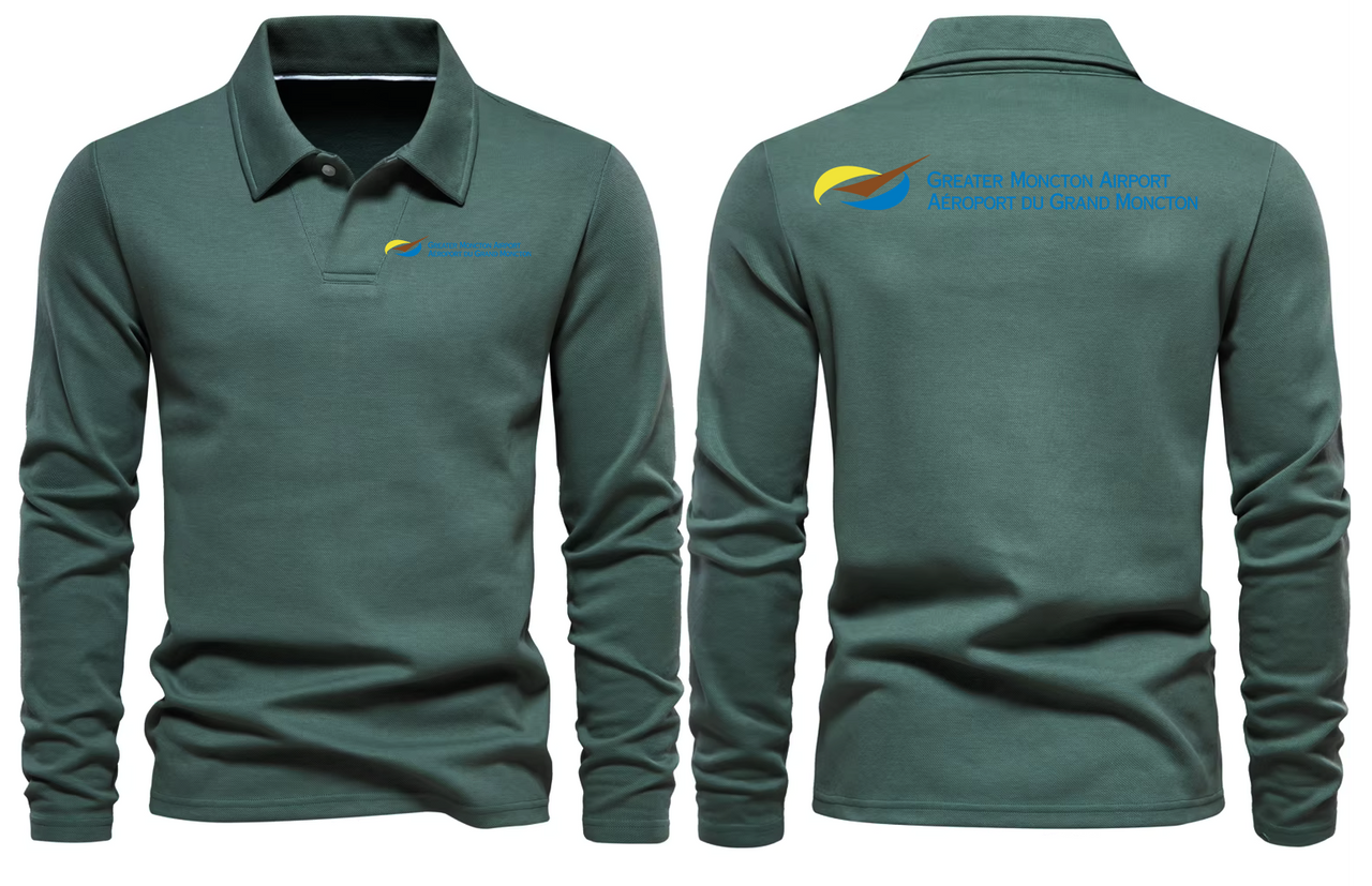 MONCTON AIRPORT LONG SLEEVE  POLO