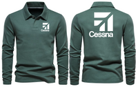 Thumbnail for CESSNA LOGO LONG SLEEVE  POLO